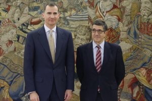 Su Majestad y el presidente del Congreso, esta tarde.