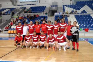 Los jugadores del Puerto de Almería.