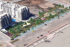 Zona de Las Salinas, en Roquetas, donde se proyecta el nuevo parque urbano, que podría salir a licitación en la próxima Junta de Gobierno.