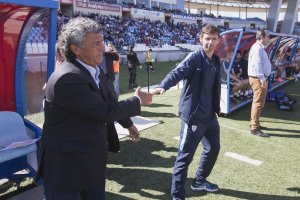 Saludo entre Pipo Goro y Cuco Ziganda.
