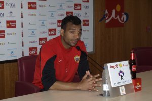 Michel Macedo en rueda de prensa.