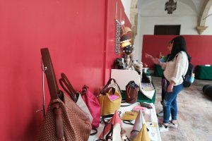 Pequeña muestra de la exposición realizada en la Escuela de Arte.