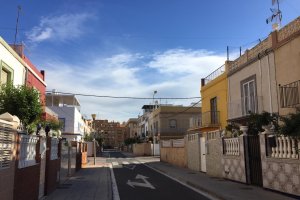 Calle Guadix, en el barrio de El Zapillo.