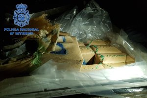 Detalle de la carga encontrada en el camión.