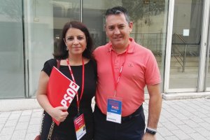 Adriana Lastra e Indalecio Gutiérrez.