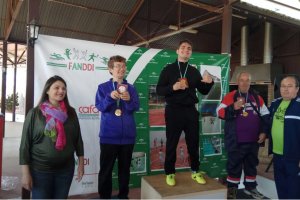 Daniel en lo más alto del podio en La Carlota.