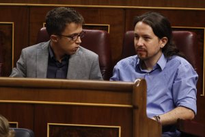 Íñigo Errejón y Pablo Iglesias.