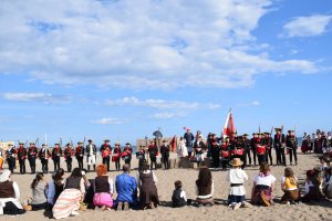 La recreación acabó con final feliz tras la liberación de la marquesa de los piratas.