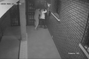 Una de las imágenes de la agresión.