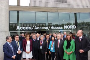 La inauguración de Alimentaria a la que asistió el consejero de Agricultura.
