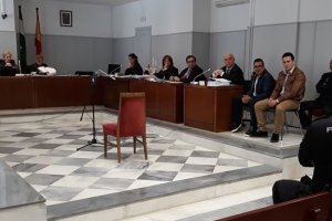 Acusados durante una de las sesiones del juicio.