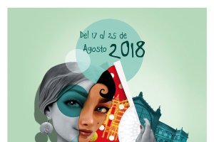 Detalle del cartel de la Feria de Almería 2018 diseñado por Alejandro Lorente.