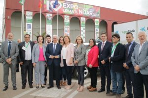 Jiménez Barrios durante su visita a Expolevante