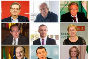 Las caras del PSOE almeriense.