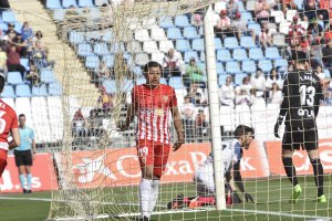 Hicham, en el partido ante el Albacete.