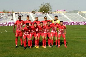 El once del filial en Jaén.