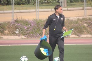 Fran Fernández, este martes en el campo Anexo.