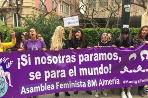 Concentración en la Plaza del Educador de Almería, esta tarde.