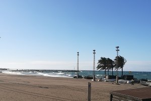 Playa de El Palmeral en la capital almeriense