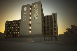 Residencia Universitaria Civitas, junto a la Avenida del Mediterráneo de la capital.