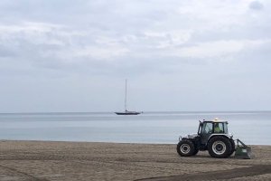 Limpieza de las playas de la capital que ya se encuentra en marcha.