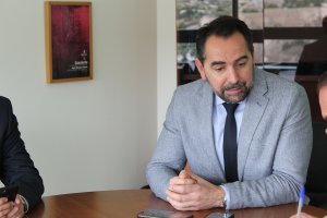 Antonio Fernández, fotografiado en la sede de la Delegación Territorial de Turismo y Deporte.