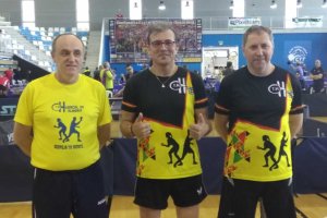 Los tres huercaleños se visten de bronce.