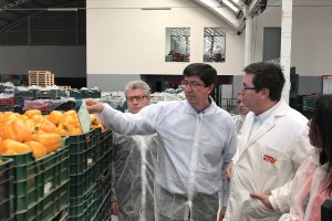 Juan Marín, esta mañana en la sede de La Unión (Foto: @Cs_Andalucia)