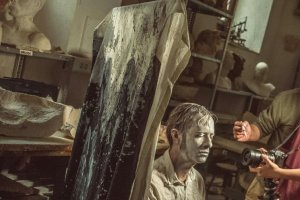 Zarrita durante la sesión de fotos promocional.