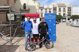 El concejal de Deportes con Campos y Tudela.