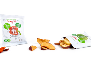 Foto de bodegón de los snacks vegetales BuenOH!