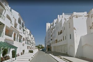 Calle Mar Egeo, en Roquetas de Mar.