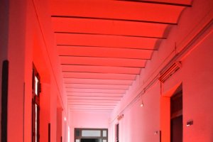 Un momento del montaje en el IES Celia Viñas.