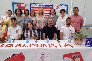 El profesorado del Concordia con Soriano, Joaquín Fernández y Edoardo Soleri.