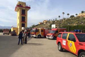 Parque de bomberos de Turre, donde se encuentra el centro de operaciones de Bomberos del Levante.