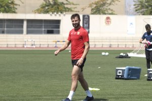 Marco Motta entrenando en el Anexo.