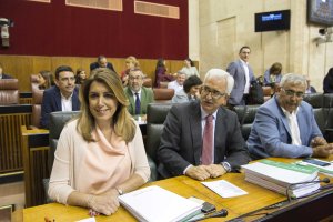 Susana Díaz, ayer.