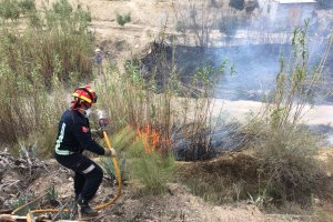 Incendio en la Rambla Hortichuela Baja de Albox.