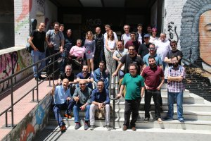 Foto de familia de algunos de los participantes en la reunión del pasado sábado.