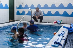Visita de Juanjo Segura al colegio Princesa Sofía.