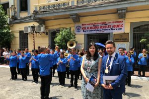 La alcaldesa y el primer teniente de alcalde de Laujar, en Manila