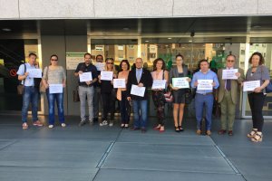 Acto de abogados en la Ciudad de la Justicia