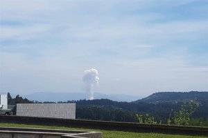 Explosión en un almacén de pirotecnia de Tui.