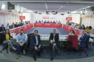 Ejecutiva Federal del PSOE, reunida ayer.