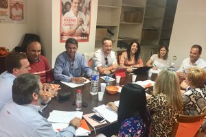 Reunión del Comité provincial de Ciudadanos, esta mañana.