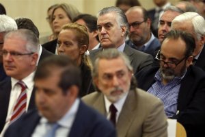Barcenas durante el juicio en la Audiencia Nacional.