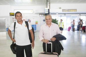 Francisco con Alfonso García camino de Tailandia.