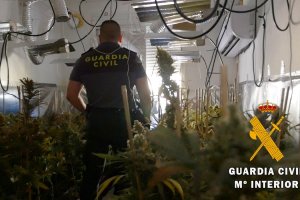 Imagen de la operación de la Guardia Civil.