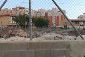 Residuos acumulados de los trabajos en el Toblerone