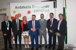 El consejero de Agricultura, Rodrigo Sánchez Haro, en la presentación del foro de Andalucía Emprende.